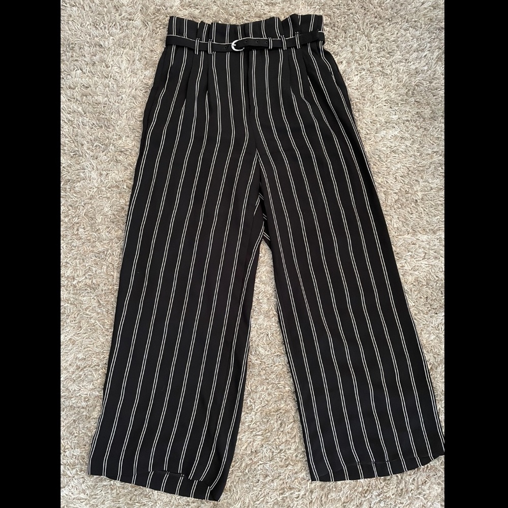 Wide Leg High Rise Pinstripe Women’s Pant
